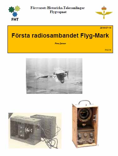 Första radiosambandet Flyg-Mark